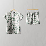 Für Kinder Shortie PJ-Set Greenery